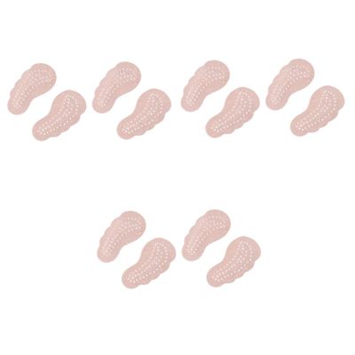 Healvian 6pairs Pigskin Forefoot Insoles Breathable Half Pads for Foot Heels Flats and Boots Washable Reusable Foot Pads for Metatarsal Support