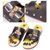 Acupressure Massage Slippers Massaging Shoes with Natural Stone Indoor Outdoor for Adults Elderly Gifts Universal Sandals, 39 to 40 view 4