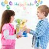 Jexila 160 Easter Cellophane Bags with Ties Easter Bunny Goodie Treat Bag for Kids Classroom Party Favor Plastic Candy Bags view 2
