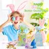 Jexila 160 Easter Cellophane Bags with Ties Easter Bunny Goodie Treat Bag for Kids Classroom Party Favor Plastic Candy Bags view 3