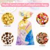 Jexila 160 Easter Cellophane Bags with Ties Easter Bunny Goodie Treat Bag for Kids Classroom Party Favor Plastic Candy Bags view 4