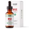 USDA Organic Vitamin B12 Liquid Drops 5000 mcg, Methylcobalamin, Sublingual, Fast Absorption, Cellular Energy, Metabolism Support, Nervous System, Mental Focus, Vegan, Non-GMO, 2 fl oz, 60 Servings view 1
