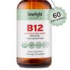 USDA Organic Vitamin B12 Liquid Drops 5000 mcg, Methylcobalamin, Sublingual, Fast Absorption, Cellular Energy, Metabolism Support, Nervous System, Mental Focus, Vegan, Non-GMO, 2 fl oz, 60 Servings view 2