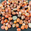 100Pcs+ Mixed Tumbled Polished Stone Carnelain Gemstones,Crystal and Healing Stones,Chakra Stones for Reiki,Mediation,Jewelry Making,Chakra Balancing,Home Decorations 0.4''-0.6'' (Carnelian) view 3