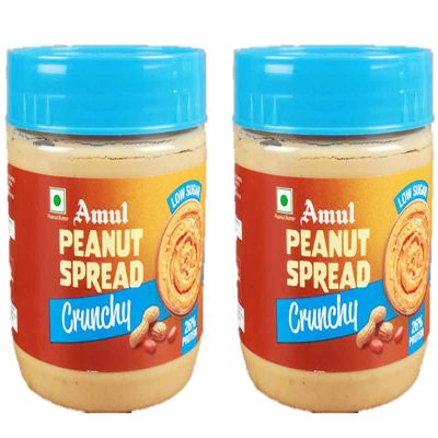Amul Peanut Spread Crunchy 300g (Pack of 2) Humarabazar