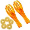 2 Pcs Finger Roller Massager and 5 Pcs Acupressure Massage Rings for Finger Hand Massage, Hand Blood Circulation Massage Roller Tools, Handheld Stress Relief Double Rubber Joint Roller Massager view 1