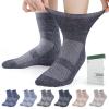 Bulinlulu Diabetic Socks for Men Women,6 Pairs Non Binding Ankle Diabetic Socks for Women Men Size 7-9 9-11(Dark-Medium) view 1