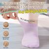 Bulinlulu Diabetic Socks for Men Women,6 Pairs Low Cut Non Binding Diabetic Socks,Ankle Seamless Socks for Men 6-9 9-12(Pure-Large) view 2
