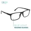 2SeeLife Blue Light TR-90 Reading Glasses for Men  Fits all Face Shapes, Sturdy Frame, Spring Hinges, Premium Readers, Black, +0.50 view 2