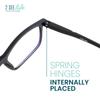 2SeeLife Blue Light TR-90 Reading Glasses for Men  Fits all Face Shapes, Sturdy Frame, Spring Hinges, Premium Readers, Black, +0.50 view 4