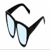 Calabria K+K BLAKE Rectangular Blue Light Filter Reading Glasses +1.25 Black Womens Designer Trendy Readers Stylish Eyeglass view 1