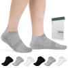 Bulinlulu Diabetic Socks for Men Women,6 Pairs Low Cut Non Binding Diabetic Socks,Ankle Seamless Socks for Men 7-9 9-11(B+W+G-Large) view 1