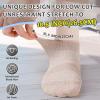 Bulinlulu Diabetic Socks for Men Women,6 Pairs Low Cut Non Binding Diabetic Socks,Ankle Seamless Socks for Men 7-9 9-11(B+W+G-Large) view 2