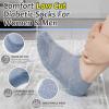 Bulinlulu Diabetic Socks for Men Women,6 Pairs Low Cut Non Binding Diabetic Socks,Ankle Seamless Socks for Men 7-9 9-11(B+W+G-Large) view 3