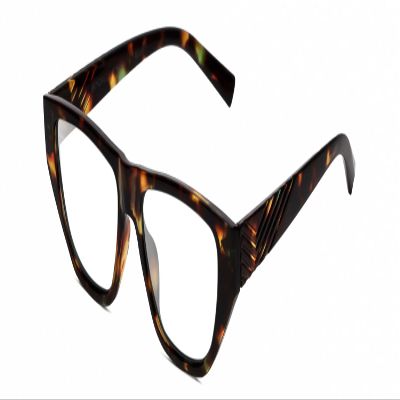 Calabria K+K BLAKE Rectangular Reading Glasses +1.00 Brown Demi Tortoise Havana Womens Designer Trendy Readers Chic Eyeglass
