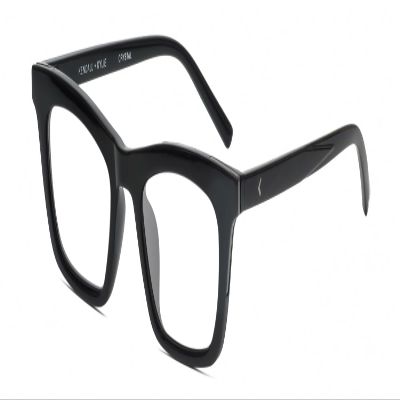 Calabria K+K CRYSTAL Panthos Reading Glasses +0.75 Black Womens Chic Fashion Ladies Designer Trendy Readers Stylish Eyeglass