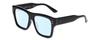 Calabria K+K ESME Square Blue Light Filter Reading Glasses +1.00 Black Women Designer Chic Trendy Readers Stylish Eyeglasses view 1