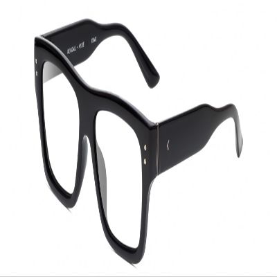 Calabria K+K ESME Square Reading Glasses +0.50 Gloss Gloss Black Women Chic Fashion Designer Trendy Readers Stylish Eyeglass