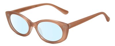 Calabria K+K KAIA Oval Blue Light Filter Reading Glasses +1.50 Matte Pink Womens Designer Trendy Readers Stylish Eyeglasses