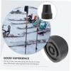 Healeved 3pcs Trekking Pole Tips for Hiking Skid Foot Covers Easy to Install Replacement for Climbing Canes Fits Standard Lightweight and Practical view 2