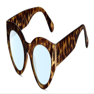 Calabria K+K ALEXANDRA Cat Eye Blue Light Filter Glasses +2.25 Amber Tortoise Havana Crystal Gold Womens Chic Trendy Readers