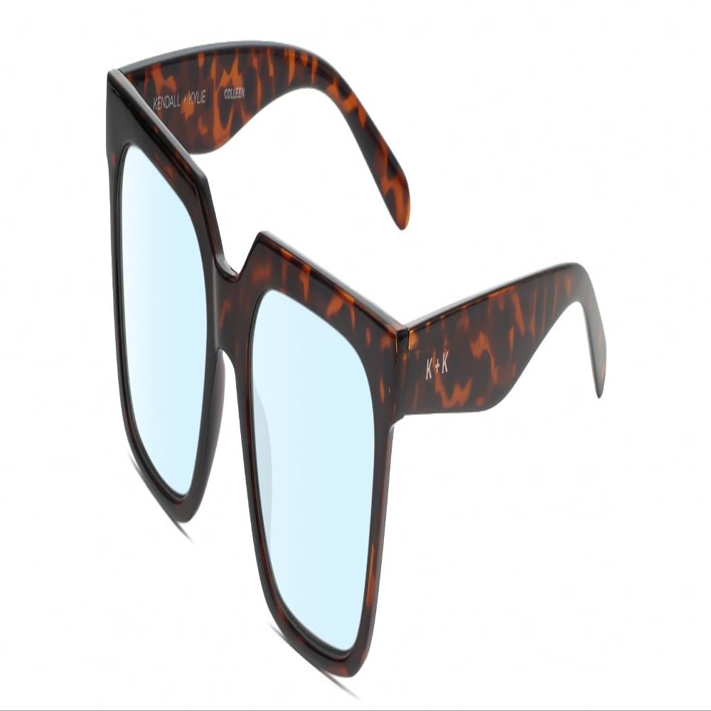 Calabria K+K COLLEEN Square Blue Light Filter Glasses +0.50 Amber Tortoise Havana Crystal Women Chic Trendy Readers Eyeglass