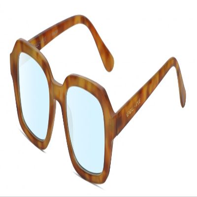 Calabria K+K GINGER Blue Light Filter Reading Glasses +1.25 Demi Golden Tortoise Havana Women Trendy Chic Readers Eyeglasses