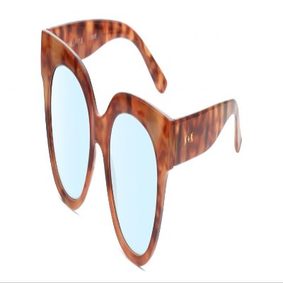 Calabria K+K JAMIE Round Blue Light Reading Glasses +1.50 Golden Tortoise Havana Crystal Womens Chic Trendy Readers Eyeglass