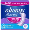 Always Discreet Adult Incontinence Pads for Women, Moderate Absorbency, Regular Length, Postpartum Pads, 108 Count (2 Packs of 54) view 1