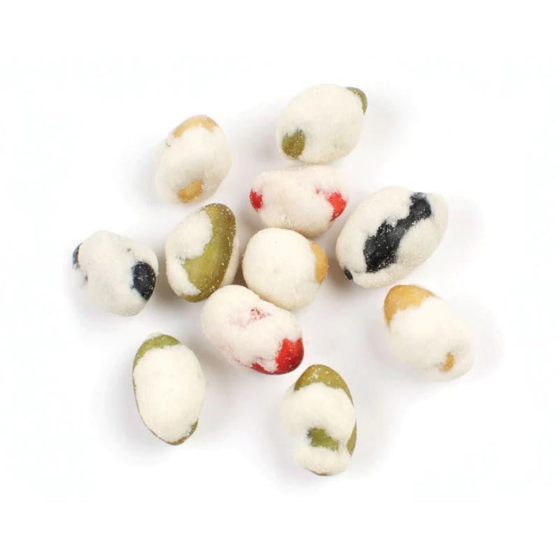 NY Spice Shop Wasabi 4 Color Bean Mix - 1 Pound Crispy Crunchy Coated Fresh Bulk Healthy On The Go Wasabi Snacks For Snacks Lover