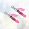NOLITOY 4pcs Stainless Steel Nail Cutter Ergonomic Manicure Pedicure Tools for Artificial Natural Nails Precision Trimmer for Home Salon Use view 3