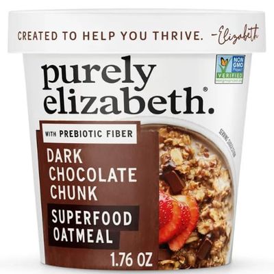 Purely Elizabeth Organic Oats, Instant Oatmeal, 1.76 oz Cup + King Combos QR Code Mixed pack with (Seasonal (Chocolate (12 count))