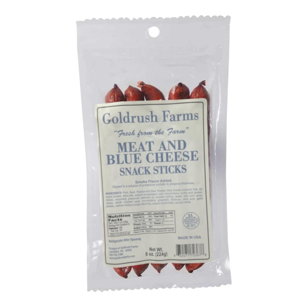 Gold Rush Farms Fresh From the Farm Original Snack Sticks (Meat & Blue Cheese), 8 oz.