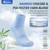 Revosoxs Diabetic Socks for Men Women,5 Pairs Bamboo Viscose Diabetic Ankle Socks for Women,Non-Binding Diabetic Socks(Bright-Large) view 4