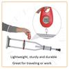 1 Pair Lightweight Folding Underarm Crutches, Height Adjustment Aluminum Walking Aid, with Underarm Pad and Hand Grip view 3