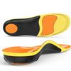 BestHalo Heavy Duty Plantar Fasciitis Insoles - 220+ lbs High Arch Support Orthotic Inserts for Pain Relief, Flat Feet, Heel Pain, Work Boots (Orange, Men 7-8.5 | Women 8-9.5) view 1