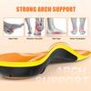 BestHalo Heavy Duty Plantar Fasciitis Insoles - 220+ lbs High Arch Support Orthotic Inserts for Pain Relief, Flat Feet, Heel Pain, Work Boots (Orange, Men 7-8.5 | Women 8-9.5) view 4