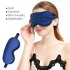 ICSTM Silk Sleeping Mask,Silk Eye Mask with Adjustable Strap, Sleeping Aid Blindfold for Nap, Sleep Mask for Women to Full Night's Sleep, Travel and Nap.(Blue,I Pack) view 3