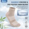 Revosoxs Diabetic Socks for Men Women,5 Pairs Bamboo Viscose Diabetic Ankle Socks for Women,Non-Binding Diabetic Socks 7-9 9-11(Dark-Medium) view 4