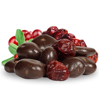 Dark Chocolate Covered Cranberries by Its Delish, 2 lbs Bulk Bag | Gourmet Dark Chocolate Cranberries, Healthy Snacks Fruit Chocolates, USA Made, Vegan, Kosher