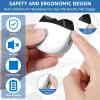 Auto Electric Nail Clipper with LED Light, 300mAh Rechargeable 2 Speeds Electric Nail Trimmer, Safety Electric Fingernail Cutter, with Nail Scraps for Baby Kids Adults (White) view 3