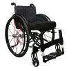 1 Pair 5" X 1 1/8" Sports Wheelchair Front Wheels Assembly, Anti-Slip Solid Wheelchair Replacement Wheel, Aluminum Rim with 5/16" (8 mm) Bearing view 3