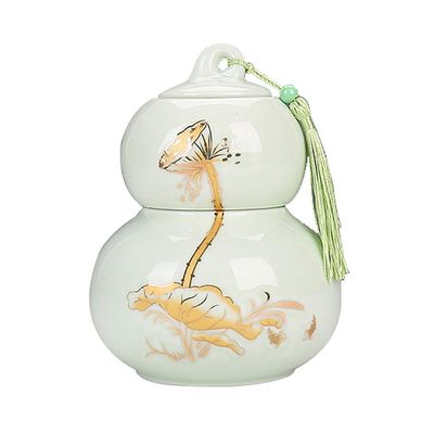 Mini Funeral Urn Cremation Urns Ceramics Seal Commemorative Suitable for Storage Human Or Pet Remains (Color : Green, Size : Small) (Blue Big) (Green S)