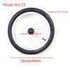 2 Pcs 16 Inch Manual Wheelchair Replacement Wheel, Non-Slip Solid/Inflatable Rubber Wheelchair Rear Wheels Assembly with 9/16" (14mm) Bearing (Color : Clear) view 4
