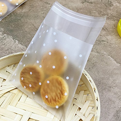 BFYDOAA Self Sealing Cellophane Bags for Cookie,100Pcs Mini Transparent OPP Bag Cute Candy Package Bag for DIY Snack,Dessert,Party Favors