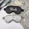 Customized Bride Eye Masks, Personalized Sleeping Masks for Women, Satin Eye Masks for Sleeping, Bachelor Party Gifts, Bride to Be Gift, Hen Party Sleep Mask, Wedding Gift view 3