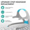 1 Pack Replacement Headgear Compatible with F20/N20, with Magnetic Clips, Adjustable Replacement Headgear Strap for F20/N20, Flexible Headgear Elasticity view 2