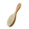 balacoo 3pcs Comfortable Hairdressing Brush with Natural Wool and Handle Versatile Shower Comb for Hair Cleaning and Scalp Massage for Bathing and Grooming White Khaki view 3