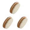 Balacoo 3 Pcs Shampoo Infant Massage Brush Hair Brush for Cap Leopard Hair Nets Shower Bristles Brush Infant Hair Brush Natural Soft Brush Bath Set Wooden White Take a Bath Boy, 11X6CM view 1