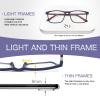 Baidoly Reading Glasses for Men and Women, Spring Hinge Anti Blue Light Readers, Computer Eyeglasses (Blue, 1.75, x) view 4